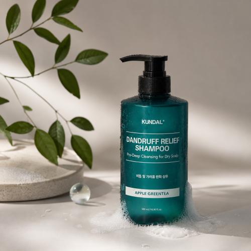 KUNDAL - Dandruff Relief Shampoo Apple Green Tea - Šampon proti lupům pro zdravou pokožku hlavy - 500 ml