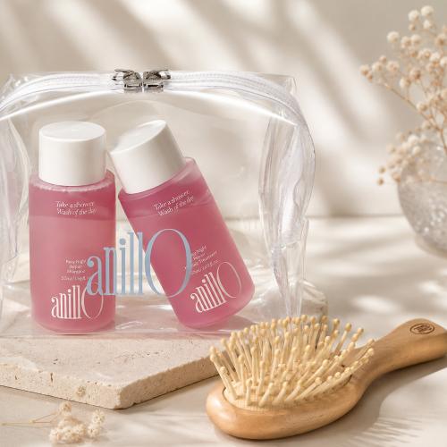 ANILLO - Rosy Night Repair Hair & Brush Set - Regenerační vlasová sada s kartáčem