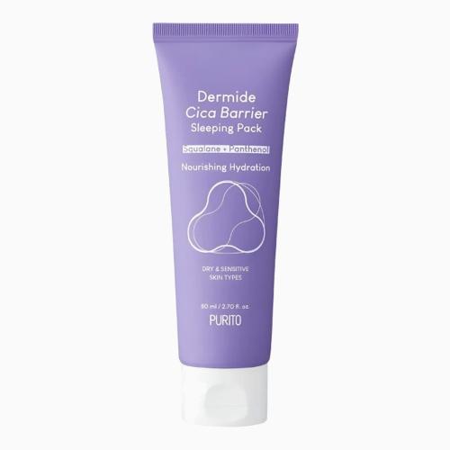 PURITO – Dermide Cica Barrier Sleeping Pack – Noční regenerační maska - 80 ml