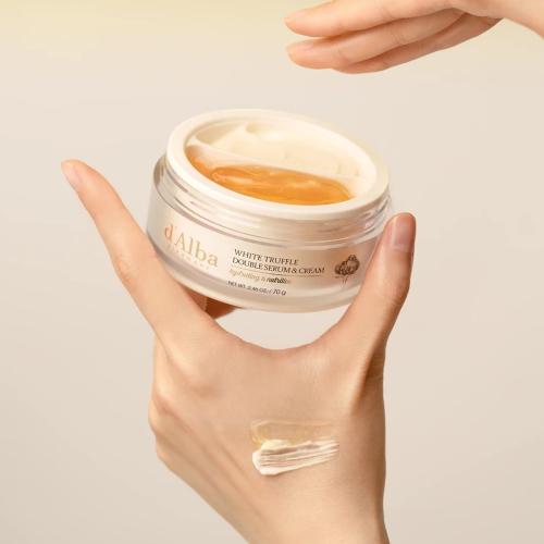 d'Alba - White Truffle Double Serum & Cream - Pleťový krém a sérum 2v1 proti vráskám- 70g