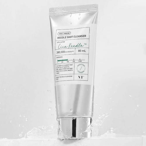 VT COSMETICS - Reedle Shot Cleanser - Hloubkově čisticí pěna s LHA a PHA a mikrojehličkami - 80 ml