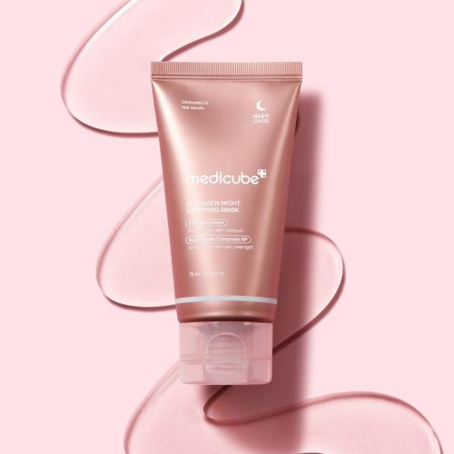 MEDICUBE - Collagen Night Wrapping Mask – Intenzivní noční maska pro pružnost a hydrataci pleti - 75 ml