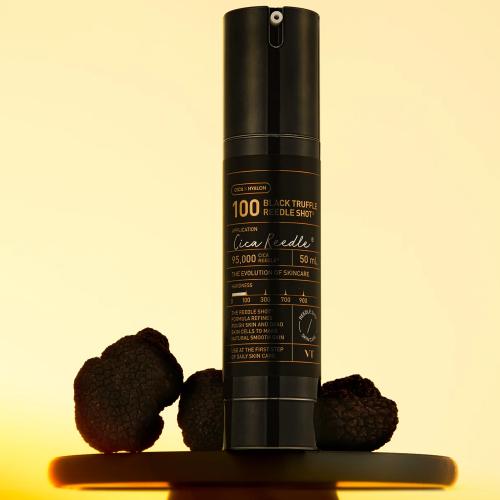 VT COSMETICS – 100 Black Truffle Reedle Shot – Regenerační a rozjasňující pleťový booster - 50 ml