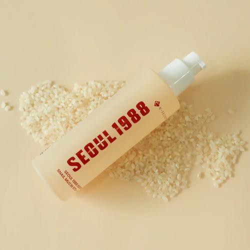 K-SECRET - SEOUL 1988 Essence : Snail Mucin 97% + Rice - Regenerační esence - 100 ml