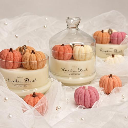 Pumpkin Blush - designová sójová svíčka
