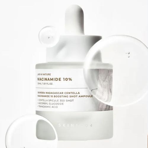 SKIN1004 – Madagascar Centella Niacinamide 10 Boosting Shot Ampoule – Rozjasňující ampule se spicule technologií - 30 ml