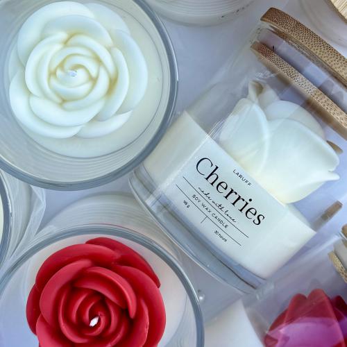 Cherries - designová sójová svíčka