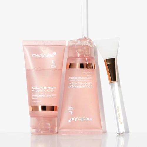MEDICUBE - Collagen Night Wrapping Mask – Intenzivní noční maska pro pružnost a hydrataci pleti - 75 ml