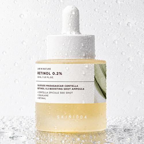 SKIN1004 - Madagascar Centella Retinol 0.2 Boosting Shot Ampoule - Retinolové sérum pro vyhlazení a obnovu pleti - 30 ml