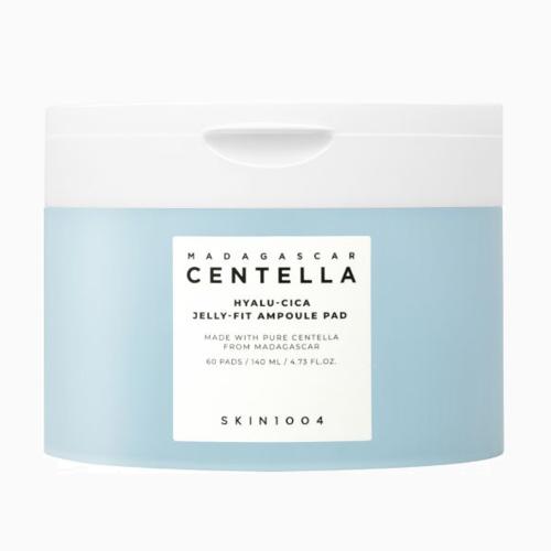 SKIN1004 - Madagascar Centella Hyalu-Cica Jelly-Fit Ampoule Pad - Hydratační pleťové tamponky pro zklidnění a glow pleť - 60 ks