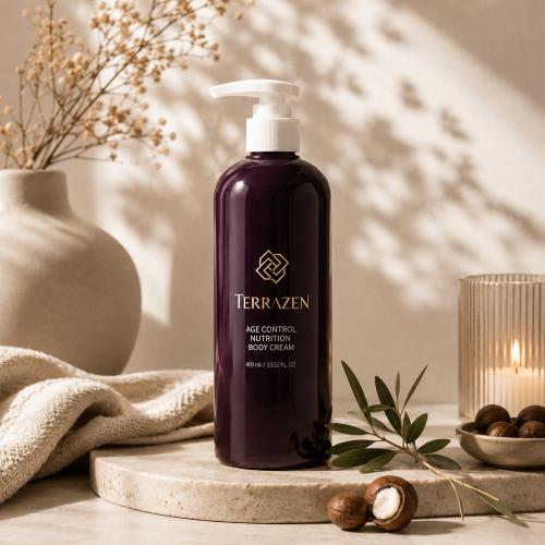 TERRAZEN - Age Control Nutrition Body Cream - Vyživující anti-age tělový krém - 400 ml