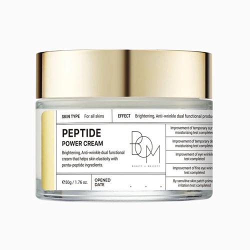 B.O.M. – Peptide Power Cream – Hydratační krém s 8 typy kyseliny hyaluronové a peptidy - 50 g