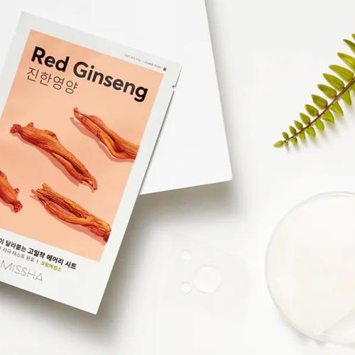 MISSHA – Airy Fit Sheet Mask (Red Ginseng) – Plátýnková maska s červeným ženšenem