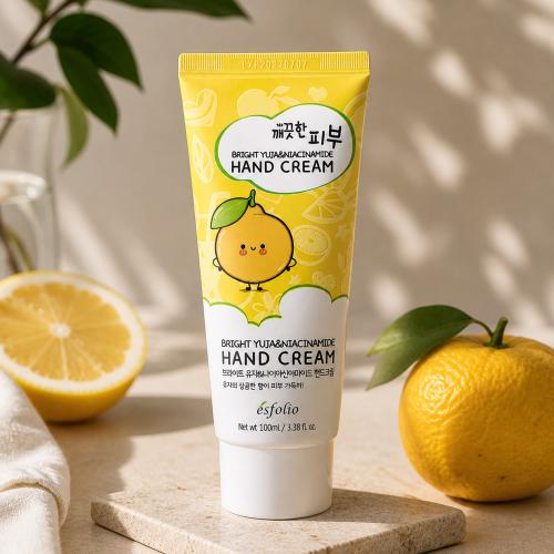 ESFOLIO - Bright Yuja & Niacinamide Hand Cream - Rozjasňující krém na ruce - 100 ml