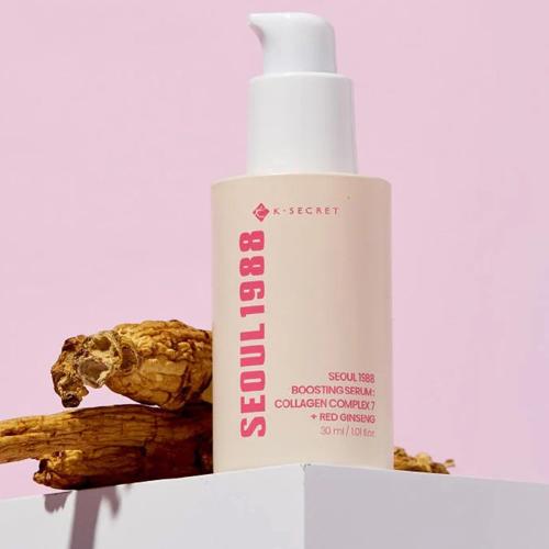 K-SECRET - Seoul 1988 Boosting Serum Collagen Complex 7 + Red Ginseng - Kolagenové sérum pro pevnější pleť