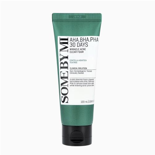 SOME BY MI – AHA·BHA·PHA 30 Days Miracle Acne Foam – Čisticí pěna s tea tree a centellou - 100 ml