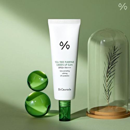 DR. CEURACLE - Tea Tree Purifine Green Up Sun SPF50+ PA++++ - Minerální zklidňující opalovací krém - 50 ml