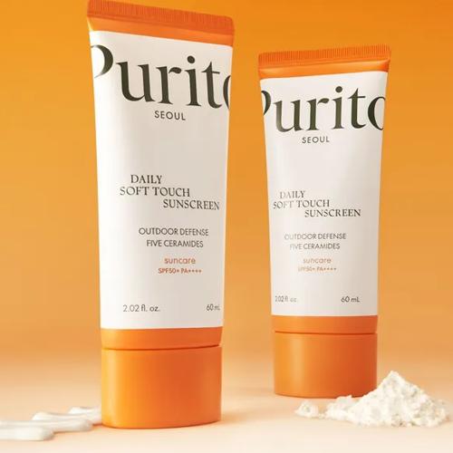 PURITO – Daily Soft Touch Sunscreen SPF50+ PA++++ – Lehký ochranný krém se sametovým finišem - 60 ml