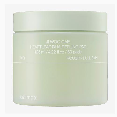 CELIMAX – Ji Woo Gae Heartleaf BHA Peeling Pad – Peelingové pleťové tampony - 60 ks
