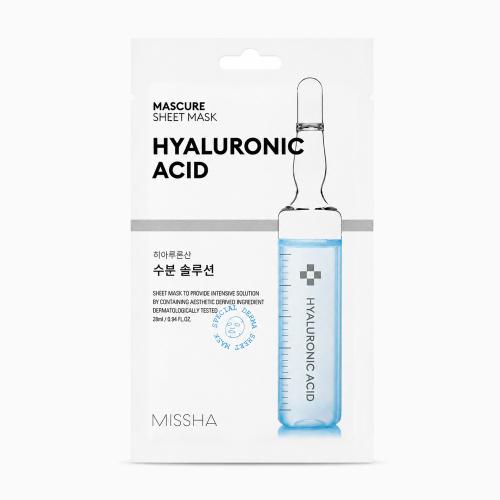 MISSHA - Mascure Hydra Solution Sheet Mask - Hydratační plátýnková maska s kyselinou hyaluronovou
