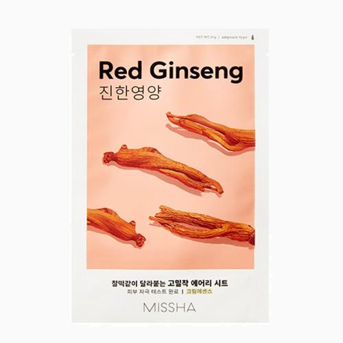 MISSHA – Airy Fit Sheet Mask (Red Ginseng) – Plátýnková maska s červeným ženšenem