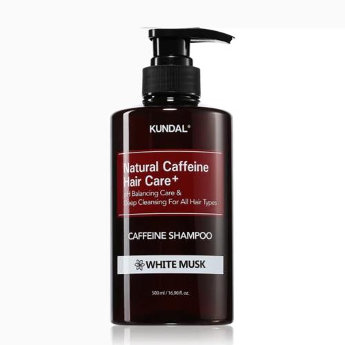 KUNDAL – Caffeine Scalp Shampoo White Musk – Osvěžující šampon pro vlasovou pokožku - 500 ml
