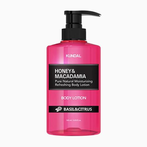 KUNDAL - Honey & Macadamia Pure Body Lotion Basil & Citrus - Vyživující tělové mléko - 500 ml