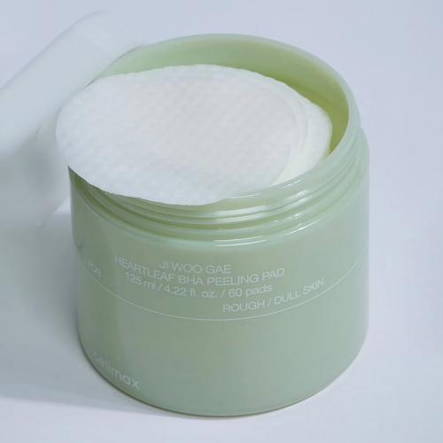 CELIMAX – Ji Woo Gae Heartleaf BHA Peeling Pad – Peelingové pleťové tampony - 60 ks