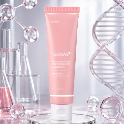 MEDICUBE - PDRN Pink Hyaluronic Moisturizing Cream - Hydratační krém s PDRN a ceramidy - 50 ml