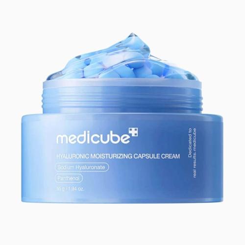 MEDICUBE - Hyaluronic Moisturizing Capsule Cream - Hydratační krém s kapslovou texturou - 55 g