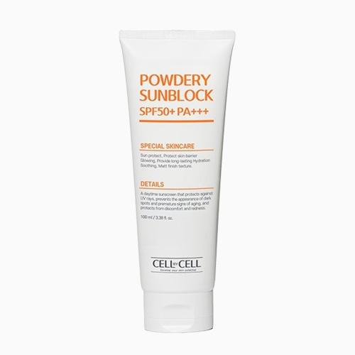 CELL BY CELL - Powdery Sunblock SPF50+ PA+++ - Minerální SPF pro matný a sametový finish - 100 ml