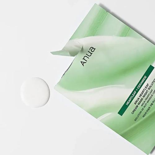 ANUA - Heartleaf Cream Mask Night Solution - Zklidňující plátýnková maska