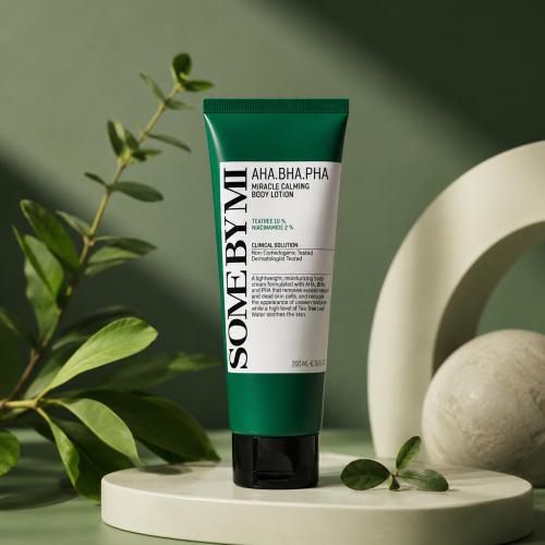 SOME BY MI - AHA.BHA.PHA Miracle Calming Body Lotion - Zklidňující tělové mléko pro problematickou pokožku - 200 ml