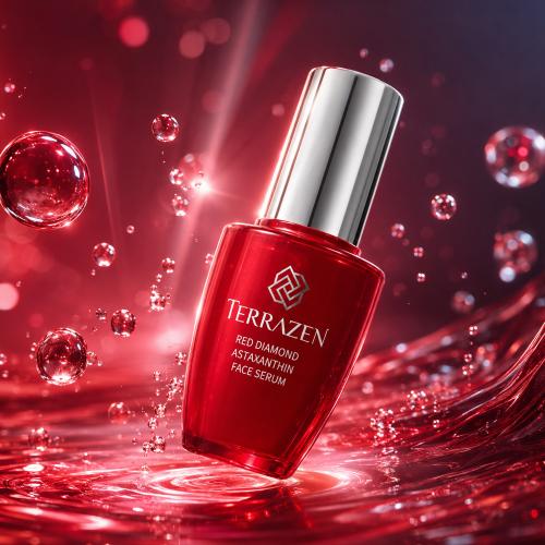 TERRAZEN - Red Diamond Astaxanthin Face Serum - Antioxidační sérum pro rozjasnění a pružnější pleť - 50 ml
