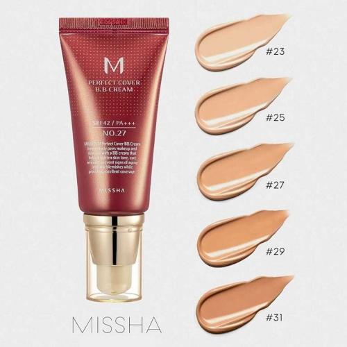 MISSHA - Perfect Cover BB Cream SPF42 PA+++ - Krycí BB krém s SPF ochranou - 50 ml