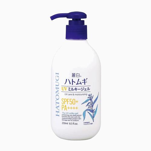 KUMANO COSME - Reihaku Hatomugi The UV Milky Gel SPF50+ PA++++ - Hydratační SPF gel na obličej a tělo - 250 ml