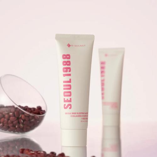 K-SECRET - SEOUL 1988 Sleeping Mask : Collagen Complex 7 + Red Bean - Noční kolagenová maska pro glow a pružnější pleť - 60 ml