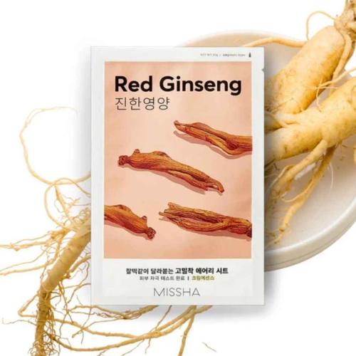 MISSHA – Airy Fit Sheet Mask (Red Ginseng) – Plátýnková maska s červeným ženšenem