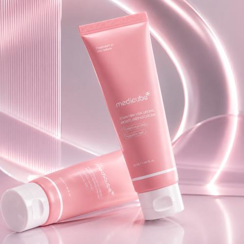 MEDICUBE - PDRN Pink Hyaluronic Moisturizing Cream - Hydratační krém s PDRN a ceramidy - 50 ml