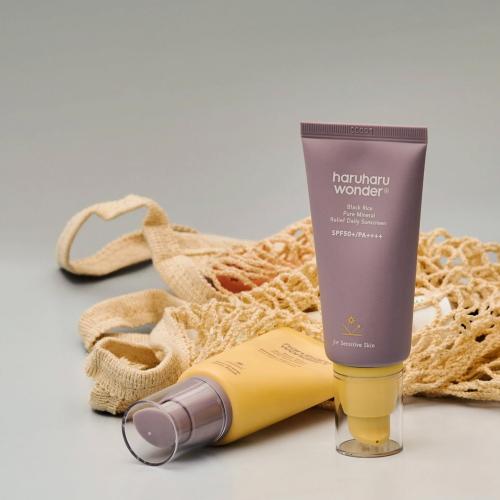 HARUHARU WONDER - Black Rice Pure Mineral Relief Daily Sunscreen SPF50+ PA++++ (Unscented) - Minerální krém s SPF - 50 ml