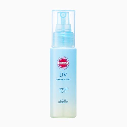 KOSÉ SUNCUT - UV Protect Mist SPF50+ PA++++ - Lehká voděodolná SPF mlha na obličej, tělo i vlasy - 60 ml