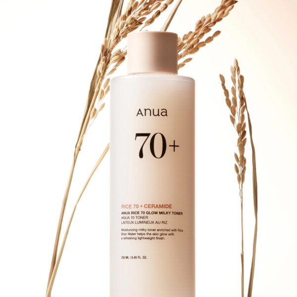 ANUA - Rice 70 Glow Milky Toner - Rozjasňující a hydratační mléčné tonikum