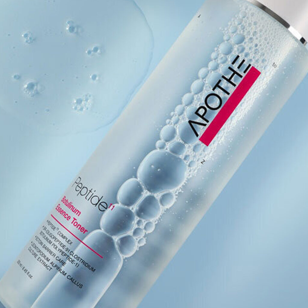 APOTHE – Peptide 11 Botulinum Essence Toner – Zpevňující esenciální toner s botulinovým peptidem a 11 peptidy - Image 2