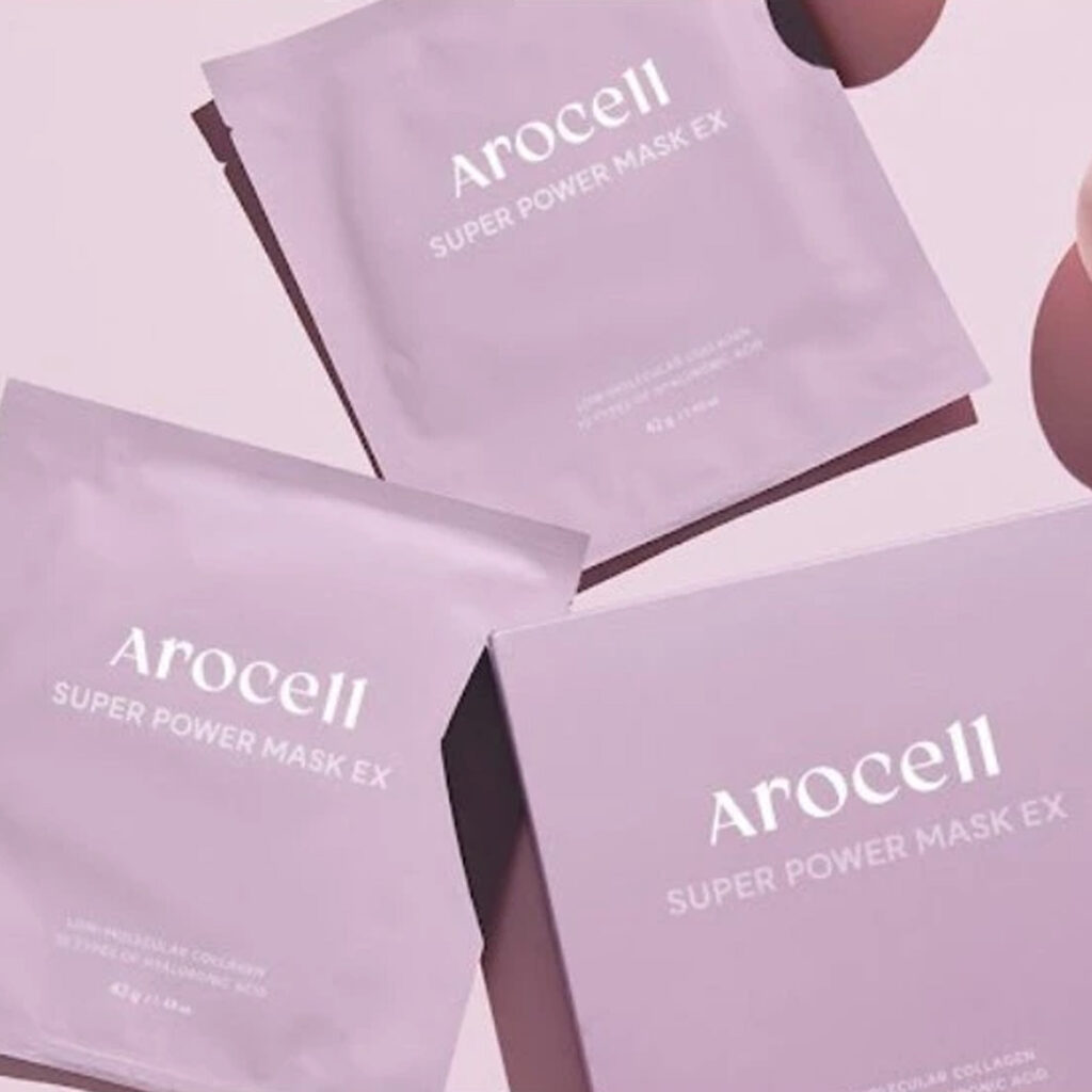 AROCELL – Super Power Mask EX – Hydrogelová kolagenová liftingová maska - 42 g - Obrázek 3