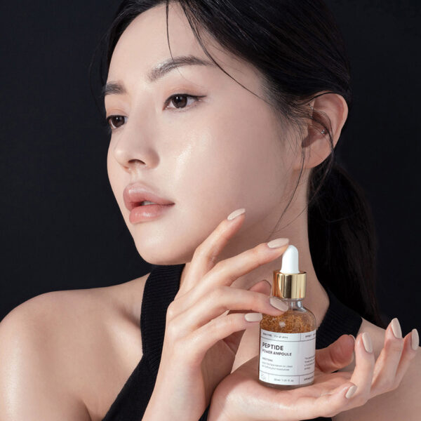 B.O.M. – Peptide Power Ampoule – Intenzivní sérum s peptidy, fermenty a 24K zlatem - 30 ml