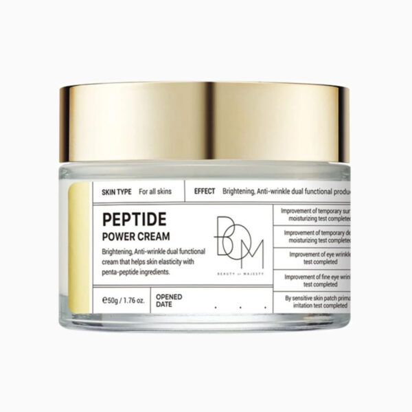 B.O.M. – Peptide Power Cream – Hydratační krém s 8 typy kyseliny hyaluronové a peptidy - 50 g