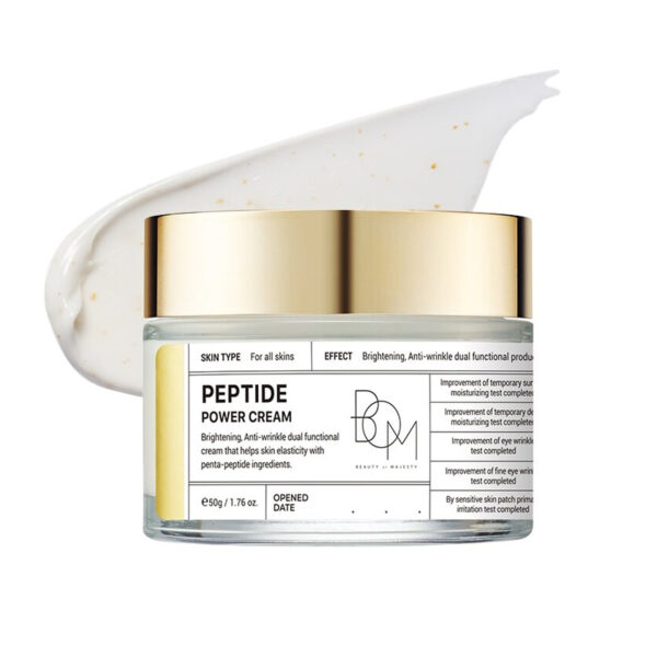 B.O.M. – Peptide Power Cream – Hydratační krém s 8 typy kyseliny hyaluronové a peptidy - 50 g