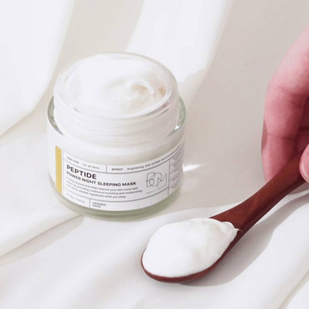 B.O.M. – Peptide Power Night Sleeping Mask – Noční peptidová maska - Image 3