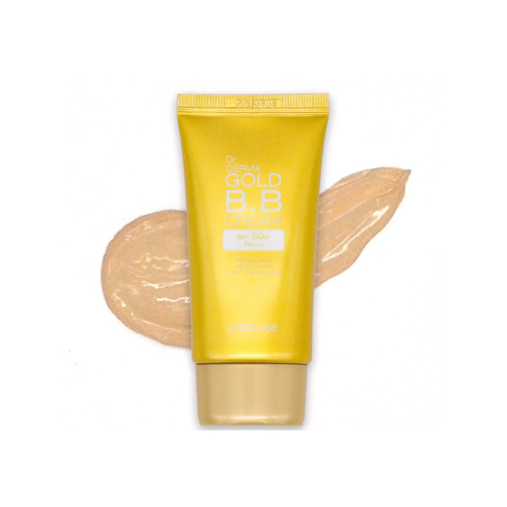 LEBELAGE – Dr. Derma Gold BB Cream SPF50+ PA+++ – BB krém s 24K zlatem a kaviárovým extraktem - 30 ml - Obrázek 2