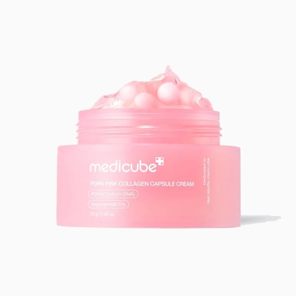 MEDICUBE – PDRN Pink Collagen Capsule Cream – Gelový kapslový krém s PDRN - 55 g